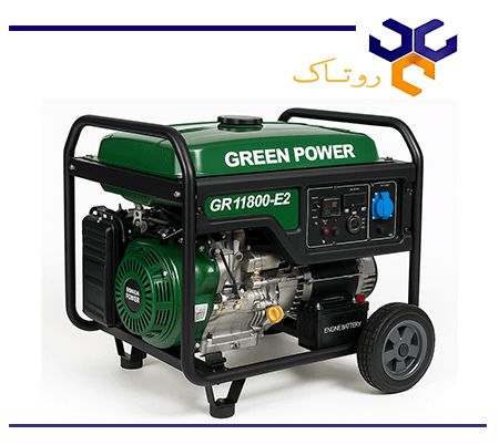 موتور برق بنزینی 9.5 کیلووات گرین پاور GR11800-E2
